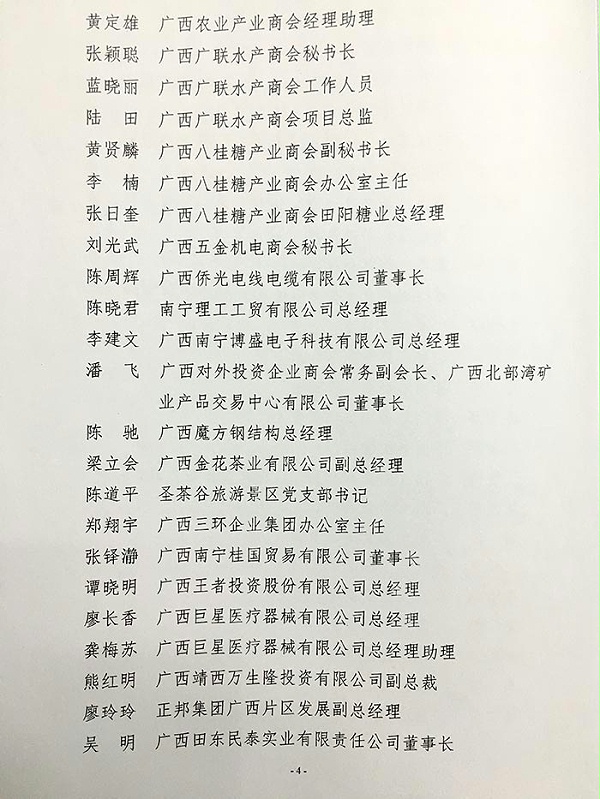 田阳扶贫结对会参会企业