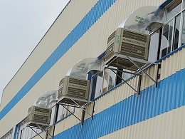 工业冷风机室内可以安装吗-免费提供降温方案[ZLG理工]