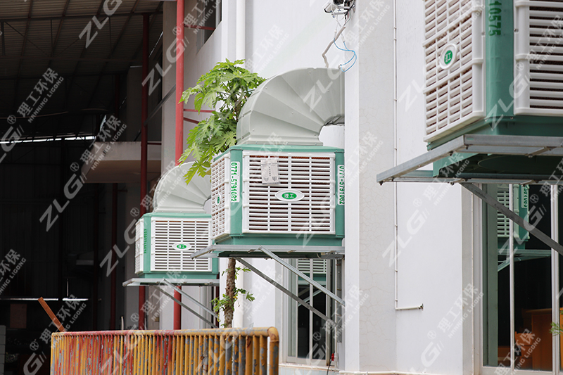 冷风机车间安装案例5